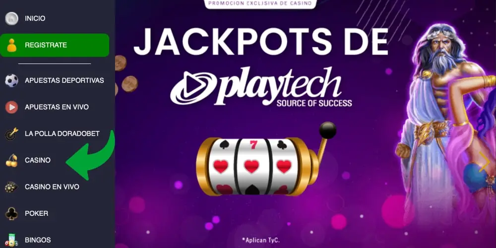 ir a la secci&oacute;n del casino